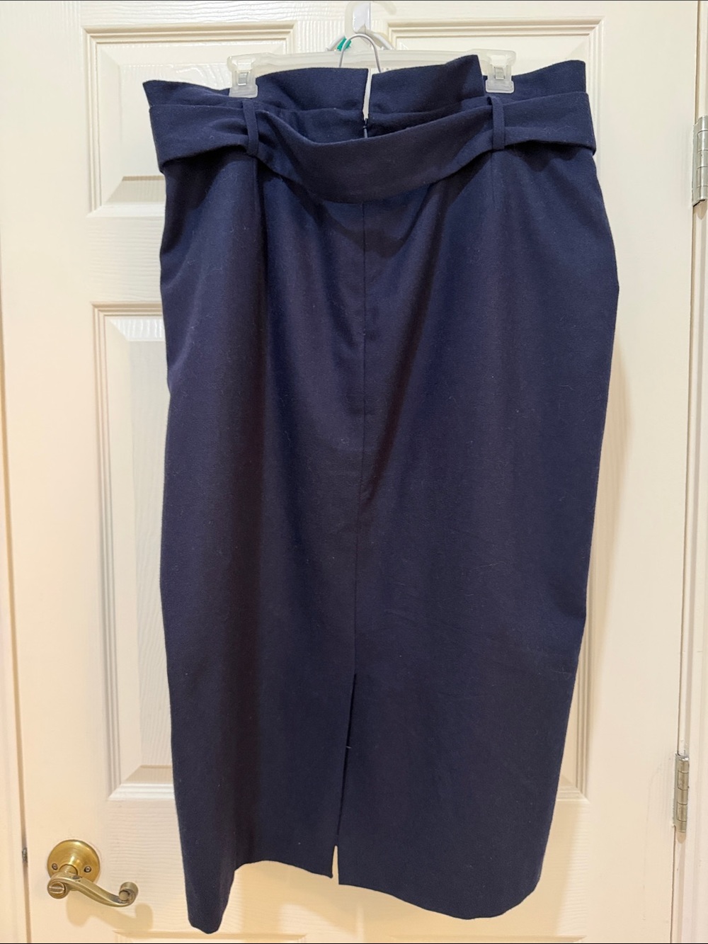 Boden Melina Paper bag Skirt - Wool Navy Sz 16 - Picture 10 of 10